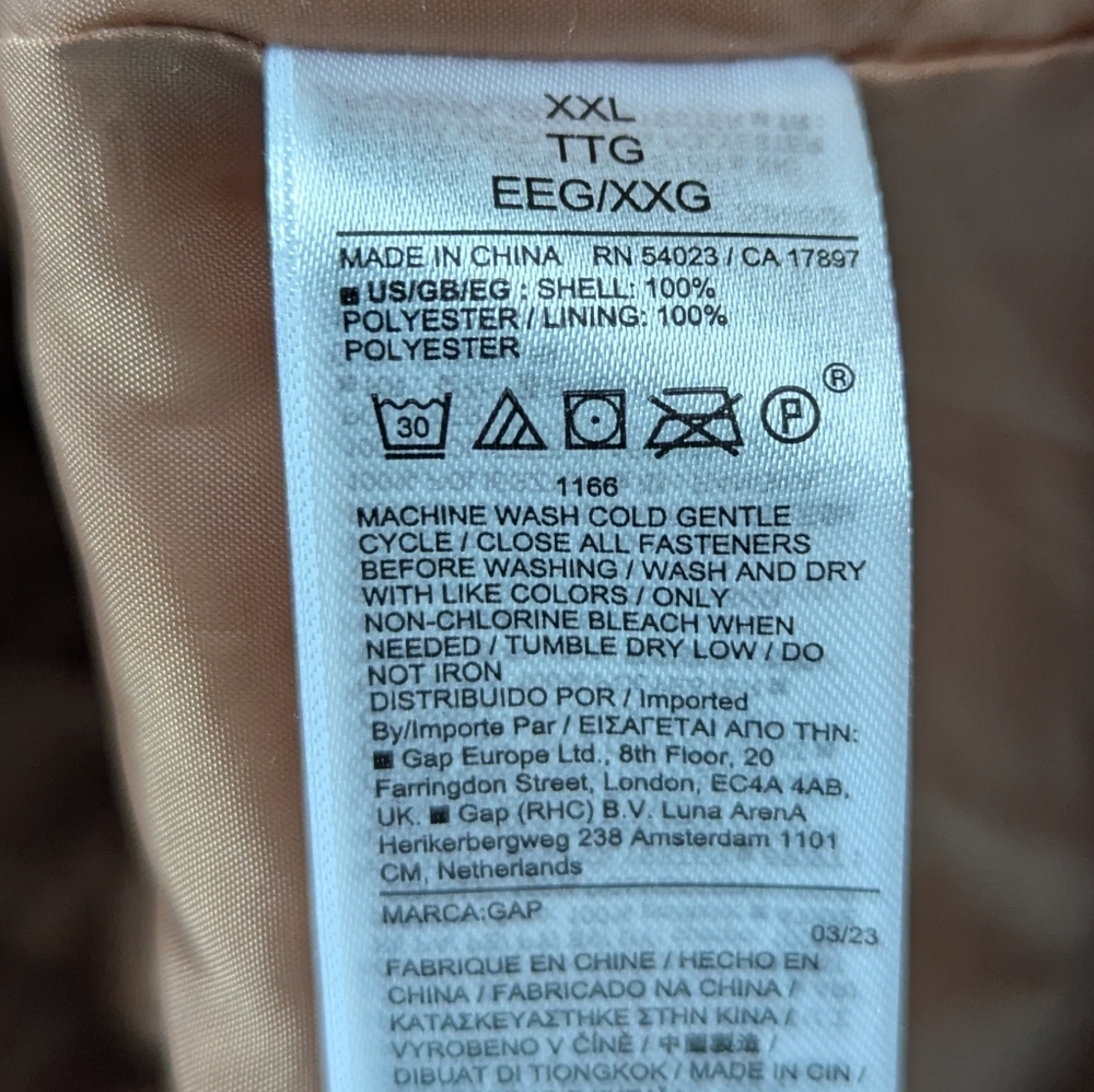 GAP Women's Teddy Coat in Camel Brown - Picture 4 of 8